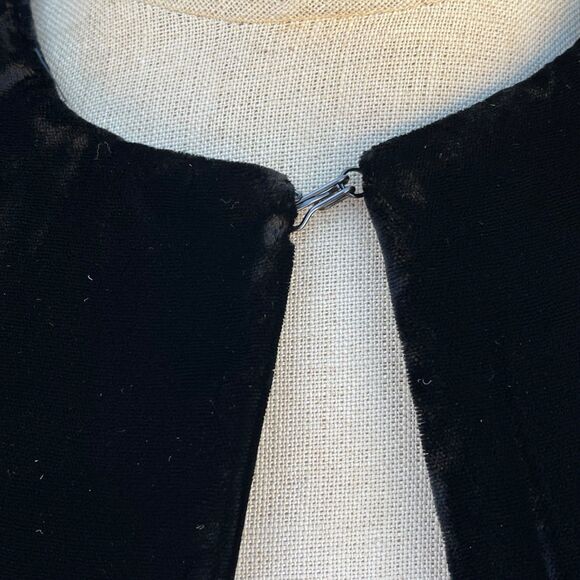 Vintage 1970s Mod Velvet Vest Long Tunic Size S/M - Picture 3 of 10